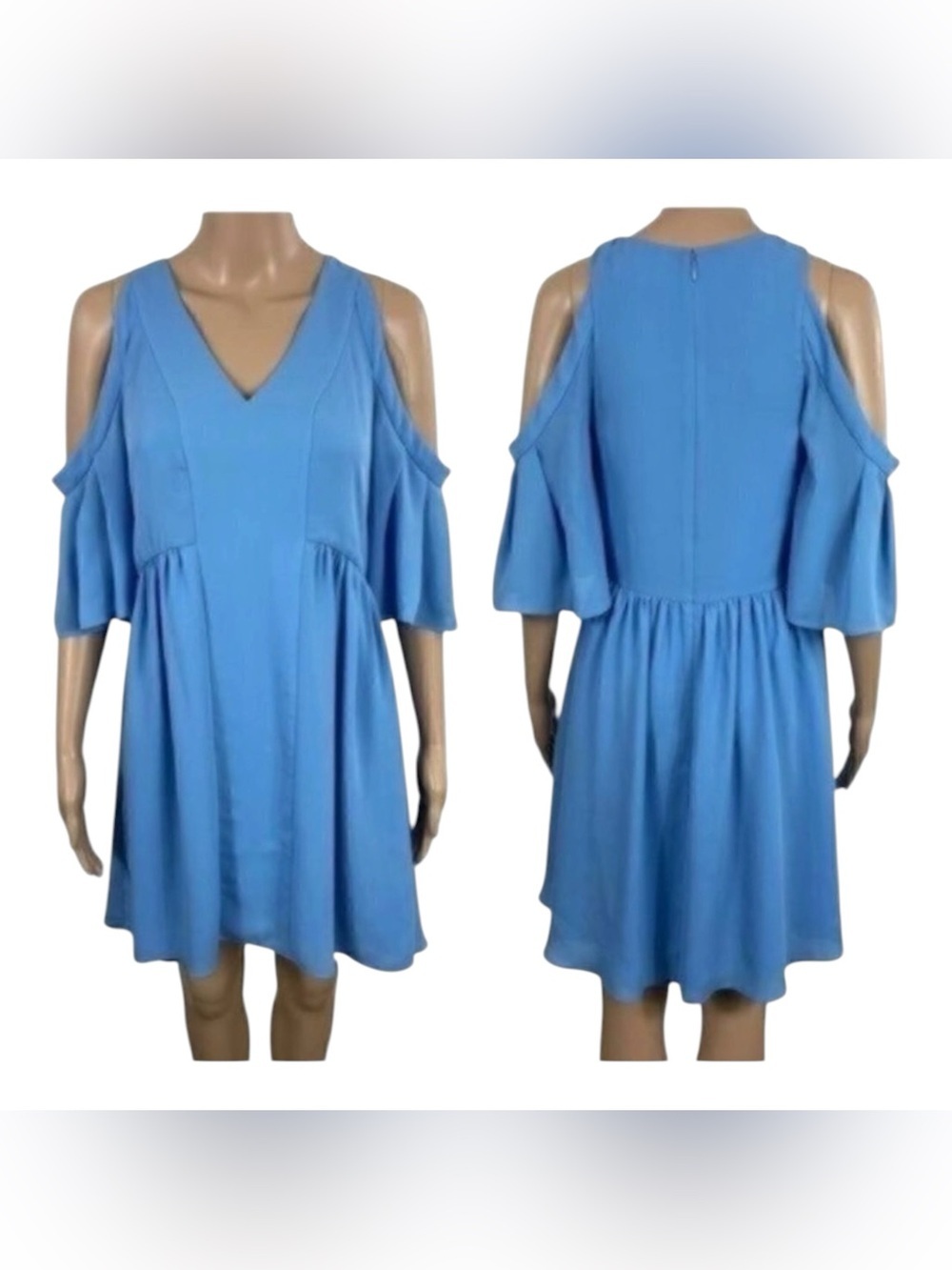Crosby by Mollie Burch size XS Cold Shoulder Dress in Blue